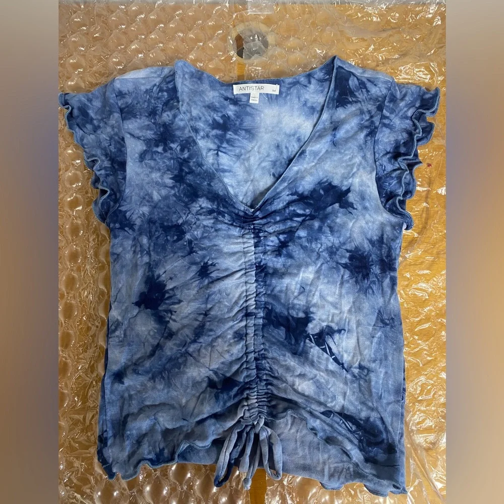 Womens Antistar Brand blue tie dye shirt - Picture 1 of 2